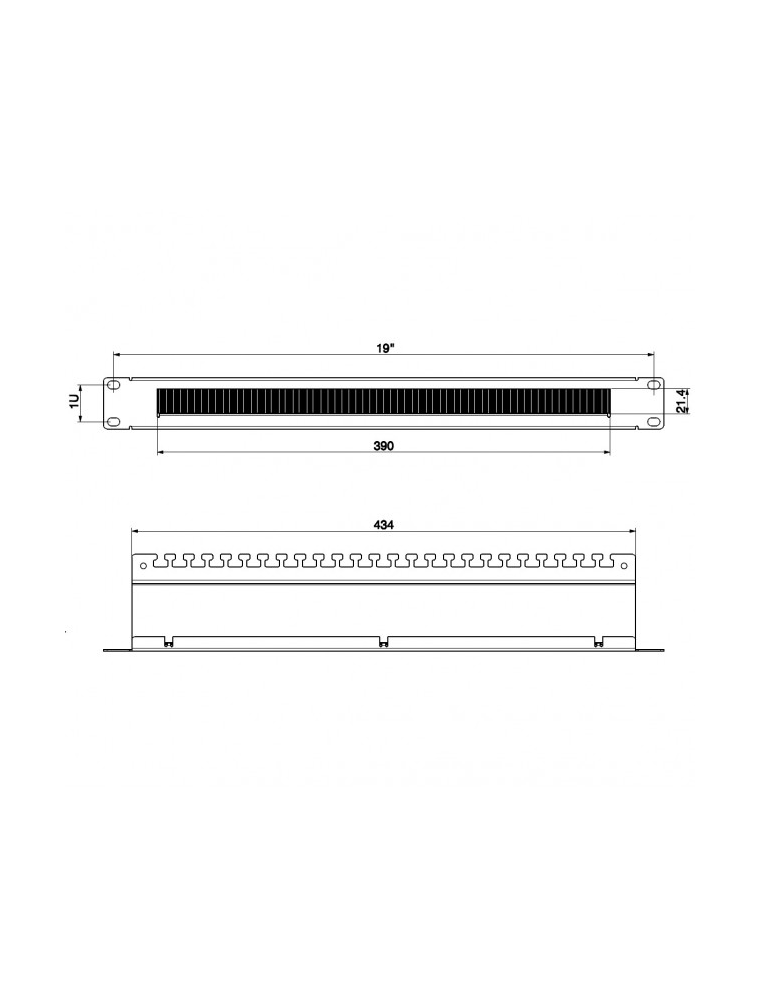 InLine® Cornice passacavi a spazzole per scatola a muro - AQA SRL