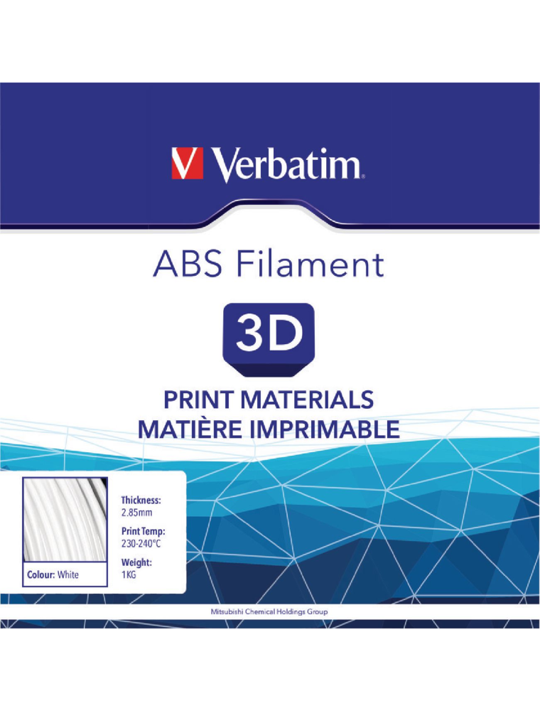 Verbatim ABS Filament 1.75mm 1kg - Blue