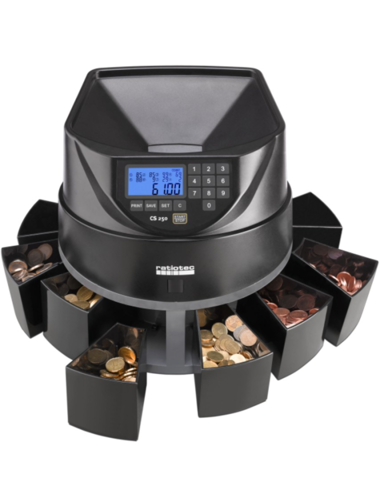 CONTAMONETE RATIOTEC COINSORTER CS 250