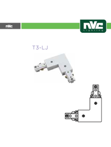 L SHAPED CONNECTOR FOR WHITE T3 TRACK