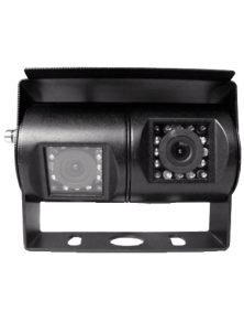 CAMERA DOUBLE ADJUSTABLE WITH 24 IR LEDS AND MIRROR FUNCTION FOR AUTOMOTIVE