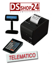 STAMPANTE FISCALE TELEMATICA CUSTOM / SYSTEM  RETAIL DISPLAY E TASTIERA  TIKE II FRX ETH USB RS232 SRT IN