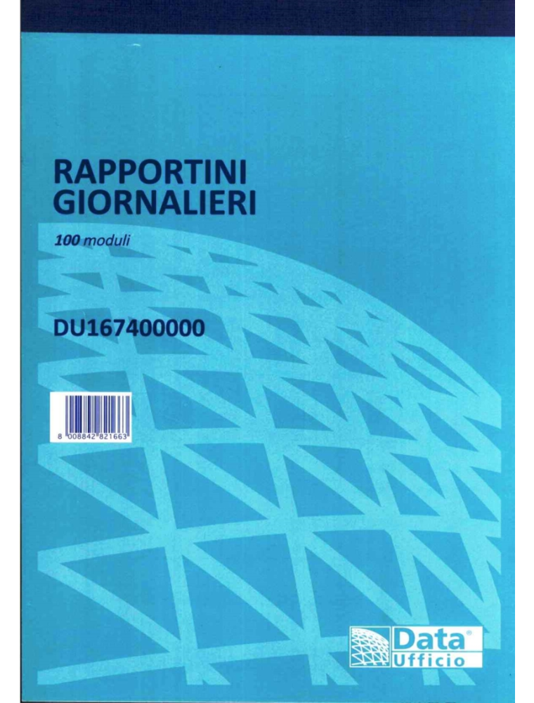 RAPPORTINI GIORNALIERI 100 FOGLI A5