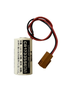 SANYO LITHIUM BATTERY CR17335 WITH CONNECTOR FOR PLC 3V - 1800MAH