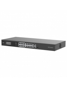 UNIVIEW SWITCH 16 PORTE POE GIGABIT 2 PORTE UPLINK