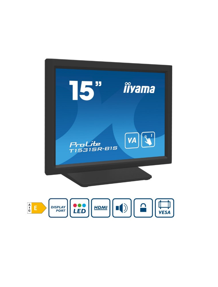 IIYAMA MONITOR TOUCH 15 PROLITE T15XX LED CAPACITIVE