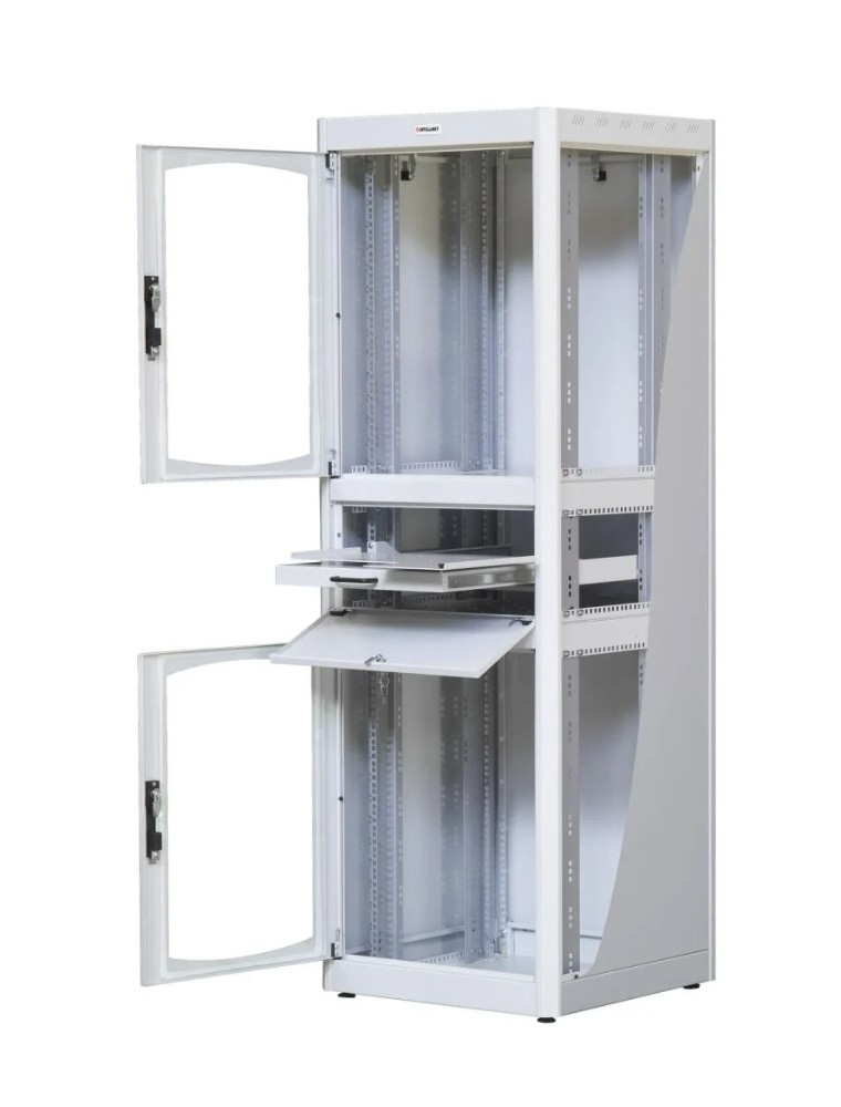 INTELLINET 19 FLOOR STANDING RACK CABINET WITH SHELF 38U 600X600