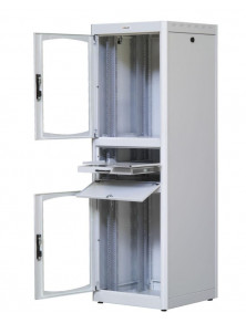 INTELLINET 19 FLOOR STANDING RACK CABINET WITH SHELF 38U 600X600