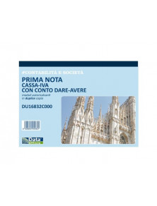 PRIMA NOTA CASSA - IVA 21,5X29,7 cm. DATA UFFICIO