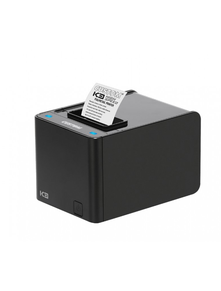 CUSTOM K3 LAN USB 232 RECEIPT PRINTER BLACK