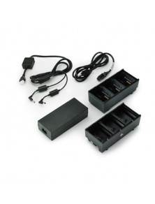 ZEBRA DOUBLE BATTERY CHARGER 6 SLOTS FOR MODELS QL- QLn P4T ZQ5-Series ZQ610 ZQ620 ZQ630