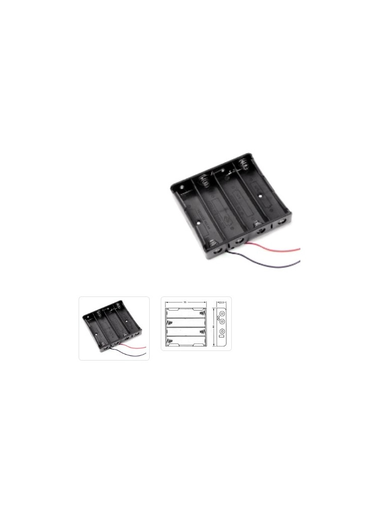 BATTERY HOLDER FOR 4 18650 BATTERIES