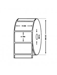 EPSON LABELS ROLL 76MM X 51MM GLOSSY COATED 6PCS