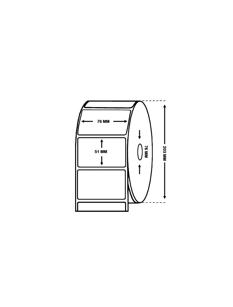 ROTOLO ETICHETTE EPSON 76MM X 51MM PATINATA LUCIDA 6PZ