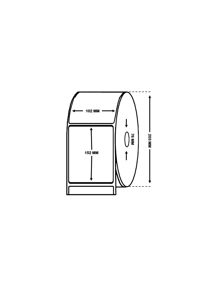 EPSON LABELS ROLL 102MM X 152MM GLOSSY COATED 4PCS