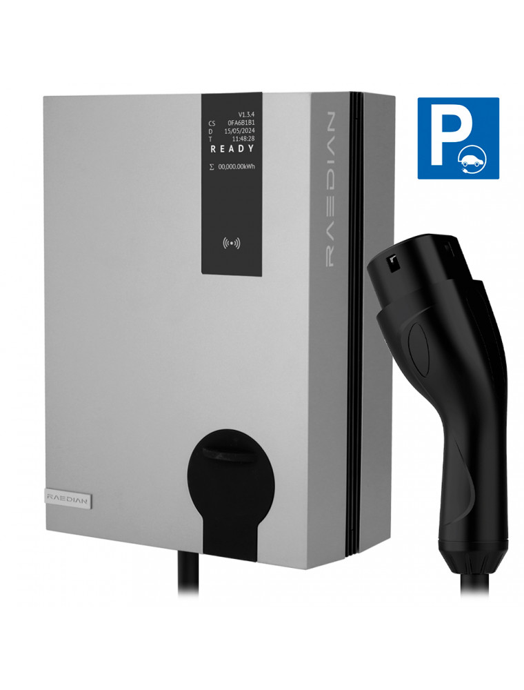 RAEDIAN CARICABATTERIE PER AUTO ELETTRICHE 22Kw TRIFASE CONNETTORE TIPO 2