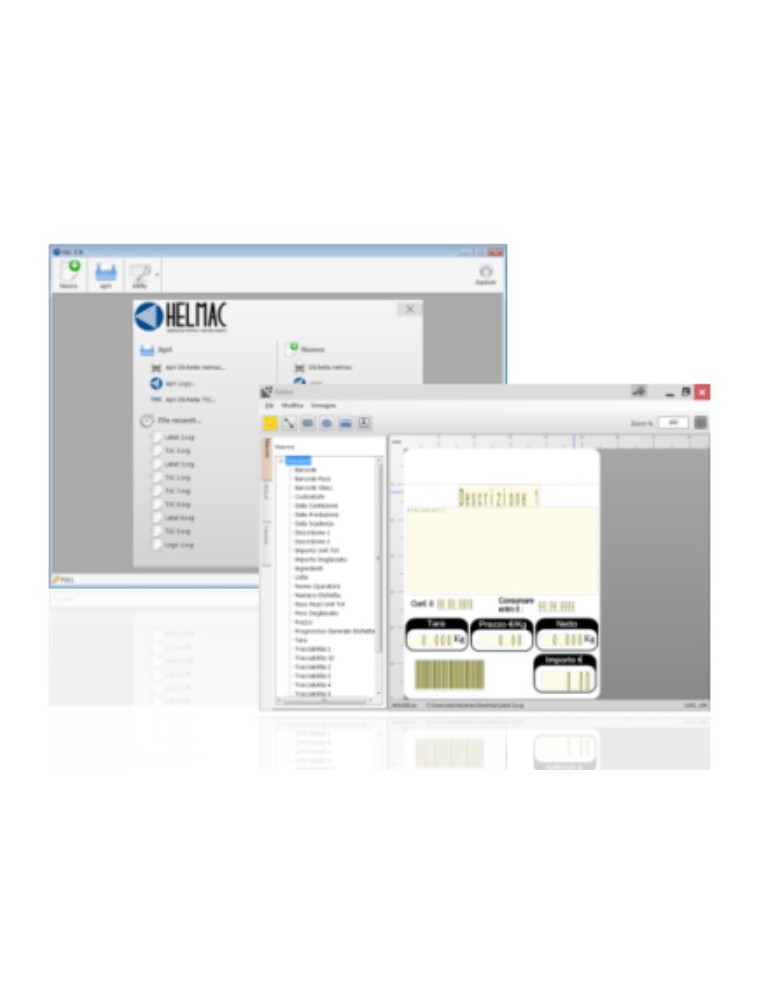 HELMAC SCALE LABEL SOFTWARE HLL PRO