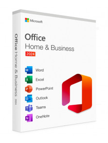 MICROSOFT OFFICE 2024 HOME & BUSINESS MEDIALESS BOX