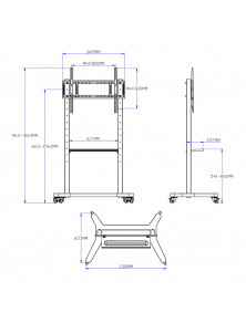 IBOARD FLOOR STAND FOR 42 - 86 "TV/MONITOR