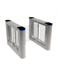 TWO-WAY ACCESS TURNSTILE WITH ACRYLIC SWING DOOR